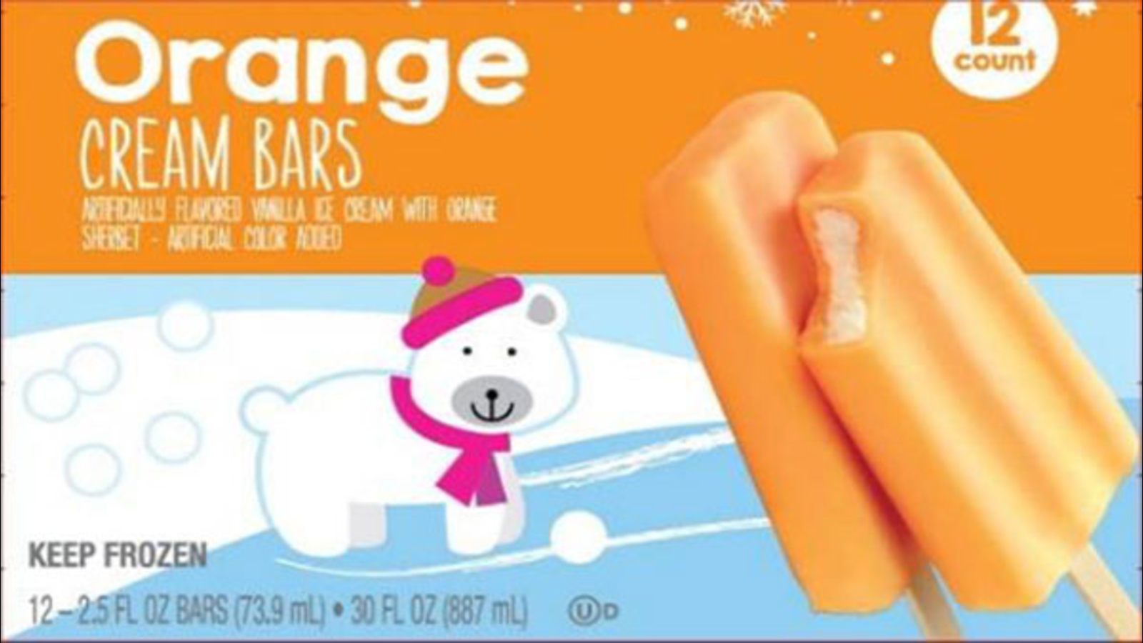 Several store brand ice cream bars recalled for possible listeria