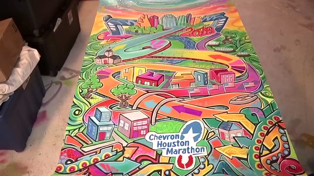 Meet Gonzo - artist behind the Chevron Houston Marathon poster