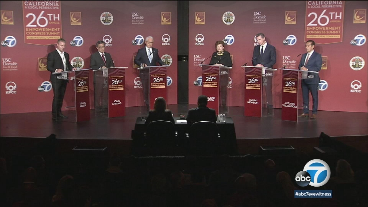 1st gubernatorial town hall takes place at USC