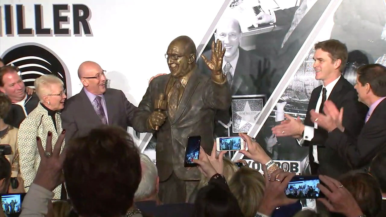 LA Kings broadcaster Bob Miller gets statue at Staples Center