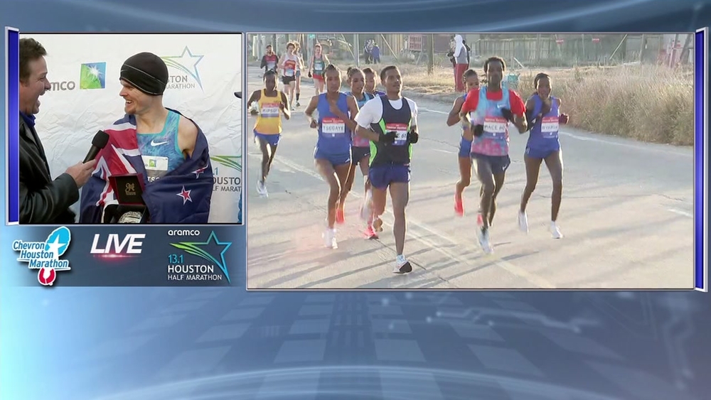 Men's winner of Aramco Half Marathon