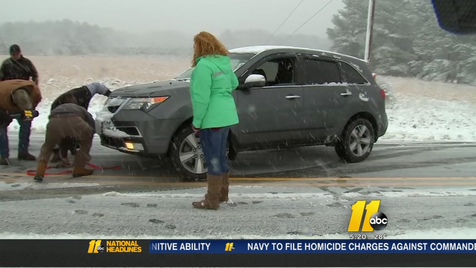 Roxboro woman stuck in ditch touched by strangers' help ABC11 Raleigh