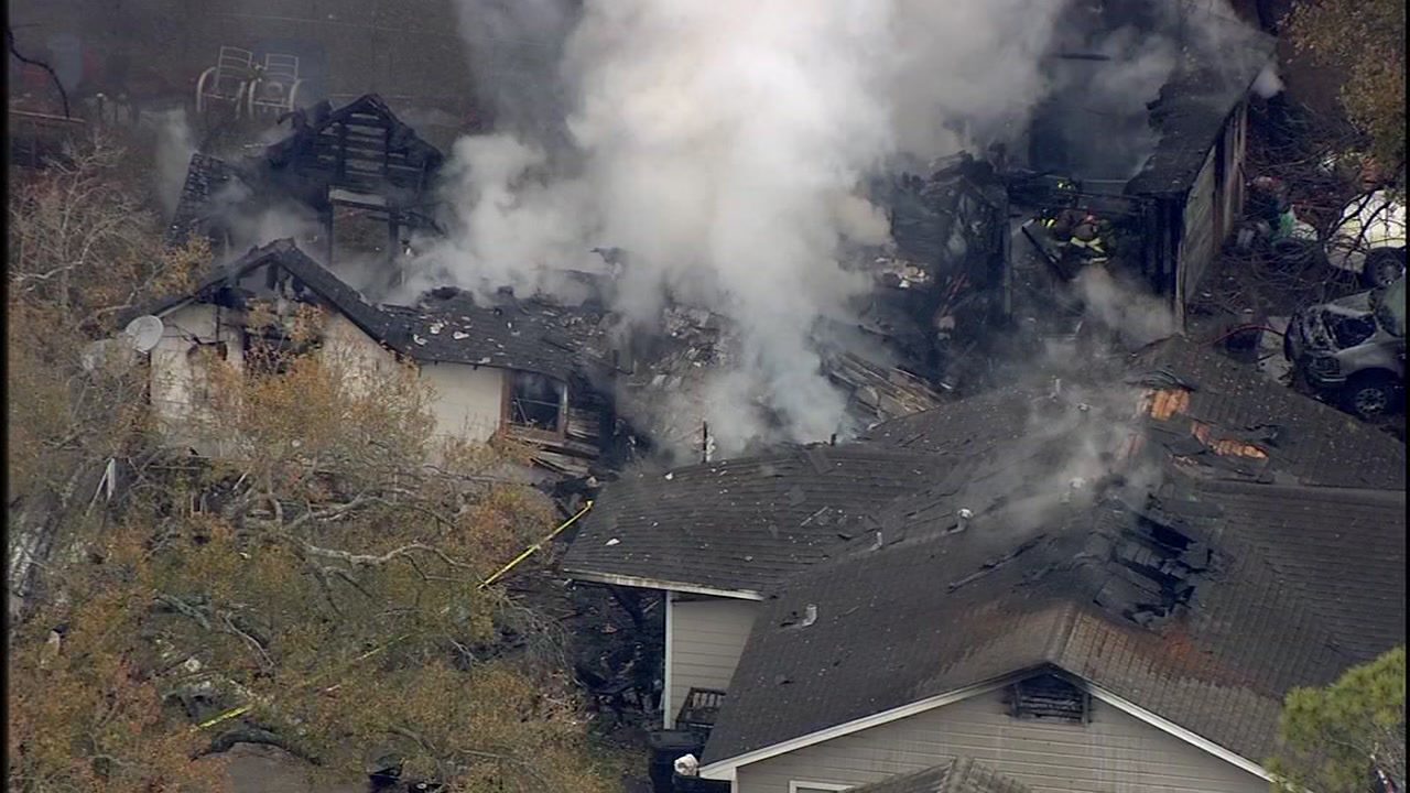 Fire at one house spreads to homes