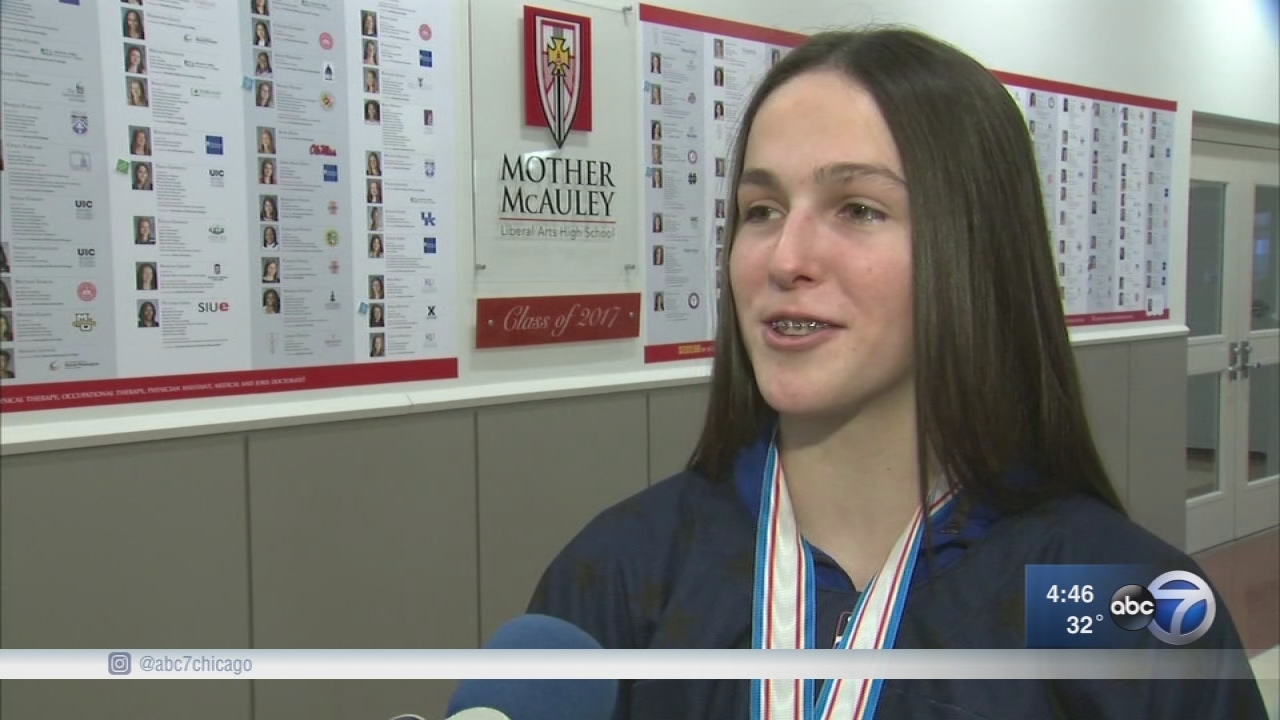 Mother McAuley sophomore returns home a world champion