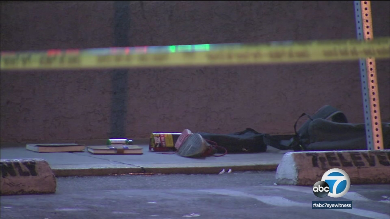 1 shot in North Hollywood in front of 7-Eleven