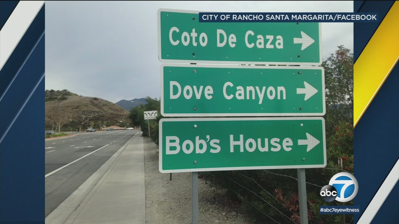 Odd street sign to 'Bob's House' pops up in OC