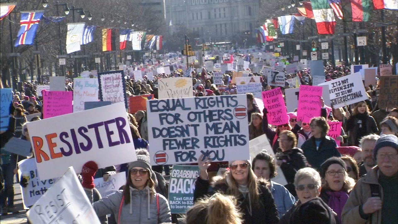Thousands gather for women's march in Philadelphia