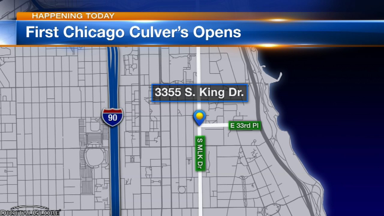 Map Of Culver S Locations Culver's Opens First Chicago Location In Bronzeville - Abc7 Chicago