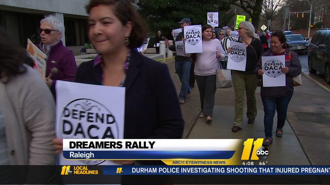 DACA supporters rally in Raleigh