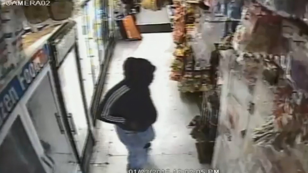 Suspect sought for mini-market robbery in North Philadelphia