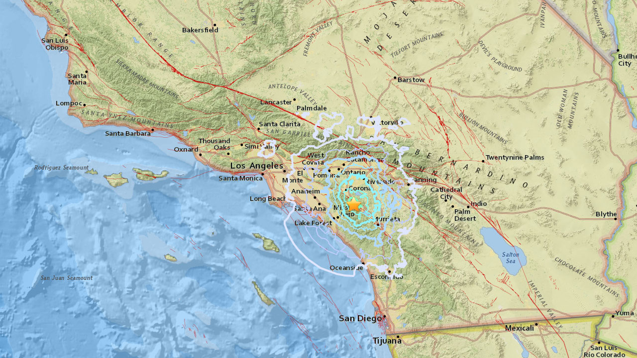 4.0-magnitude earthquake hits Trabuco Canyon area