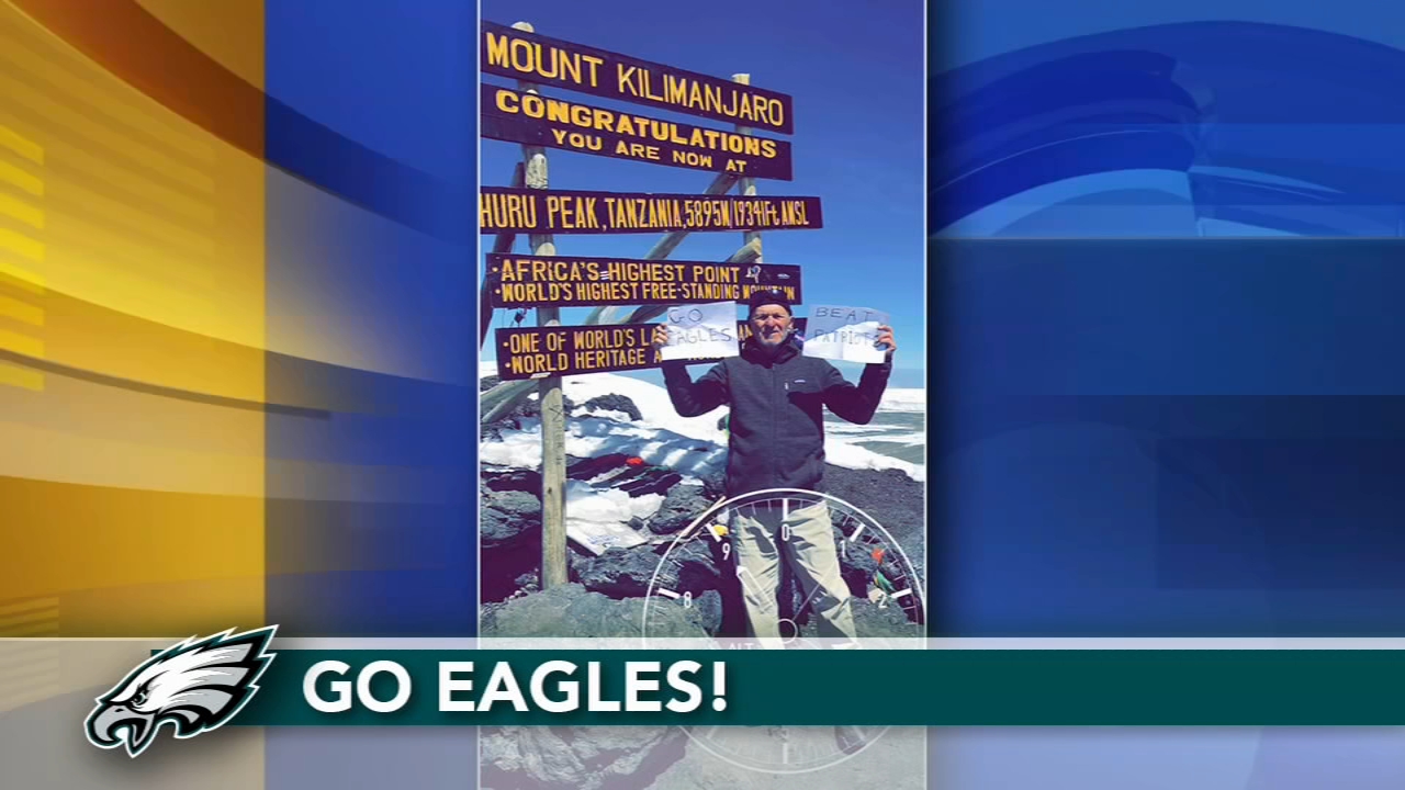 VIDEO: Eagles fan shows pride from top of Kilimanjaro