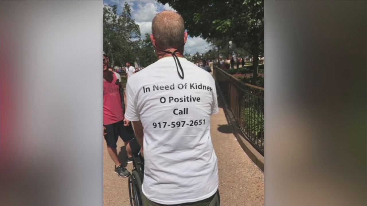 Dying dad finds kidney at Disney World