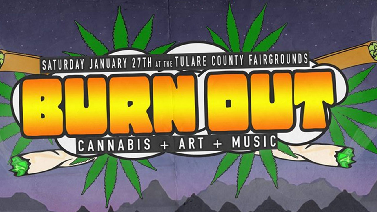 Screenshot of the 'Burnout' festival Facebook event page