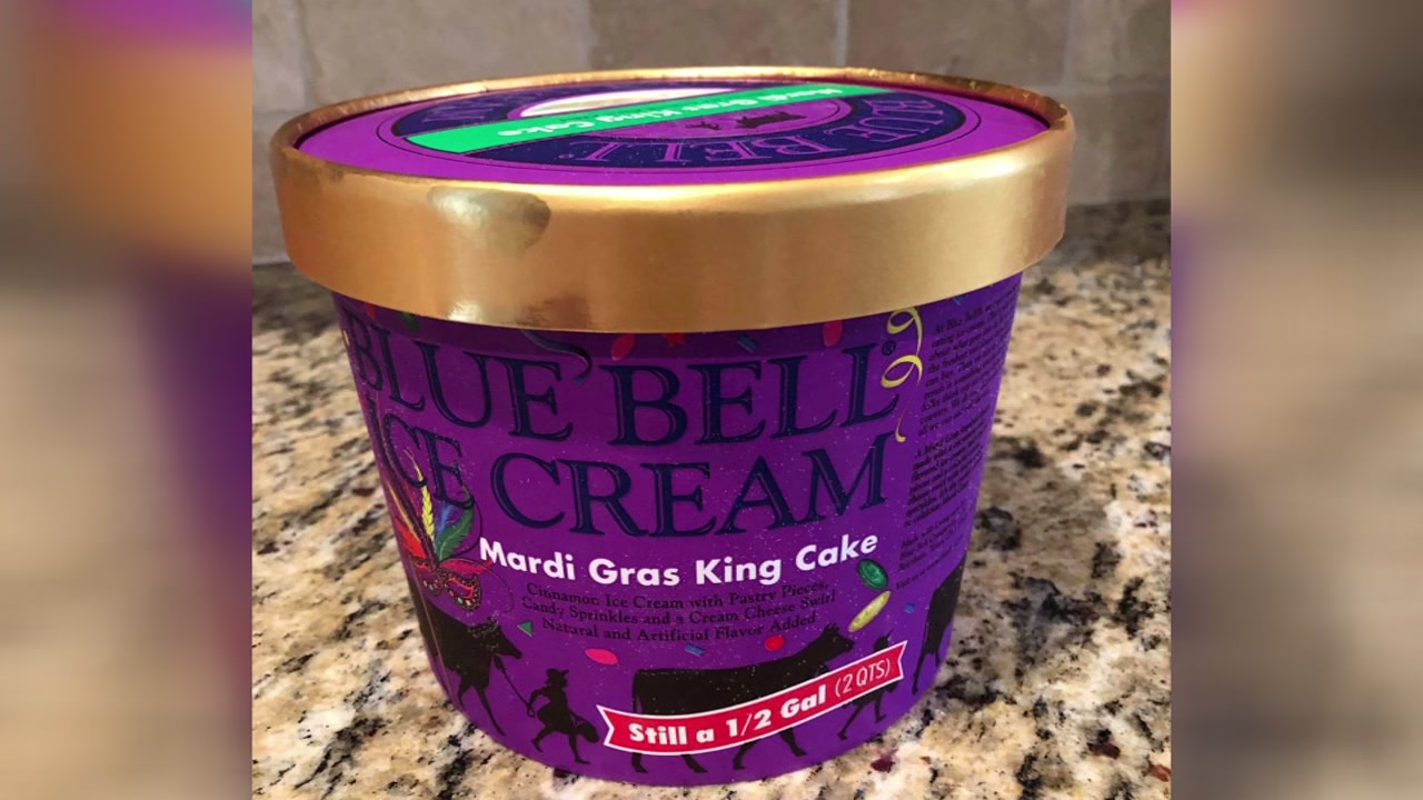 Where is the Mardi Gras King Cake ice cream?