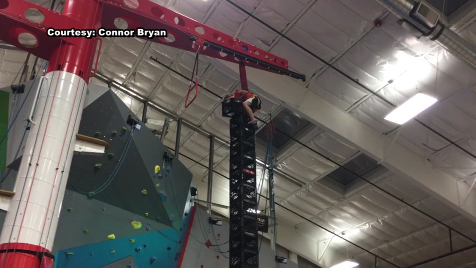 The sky is the limit for boy balancing on 25 milk crates ABC13 Houston