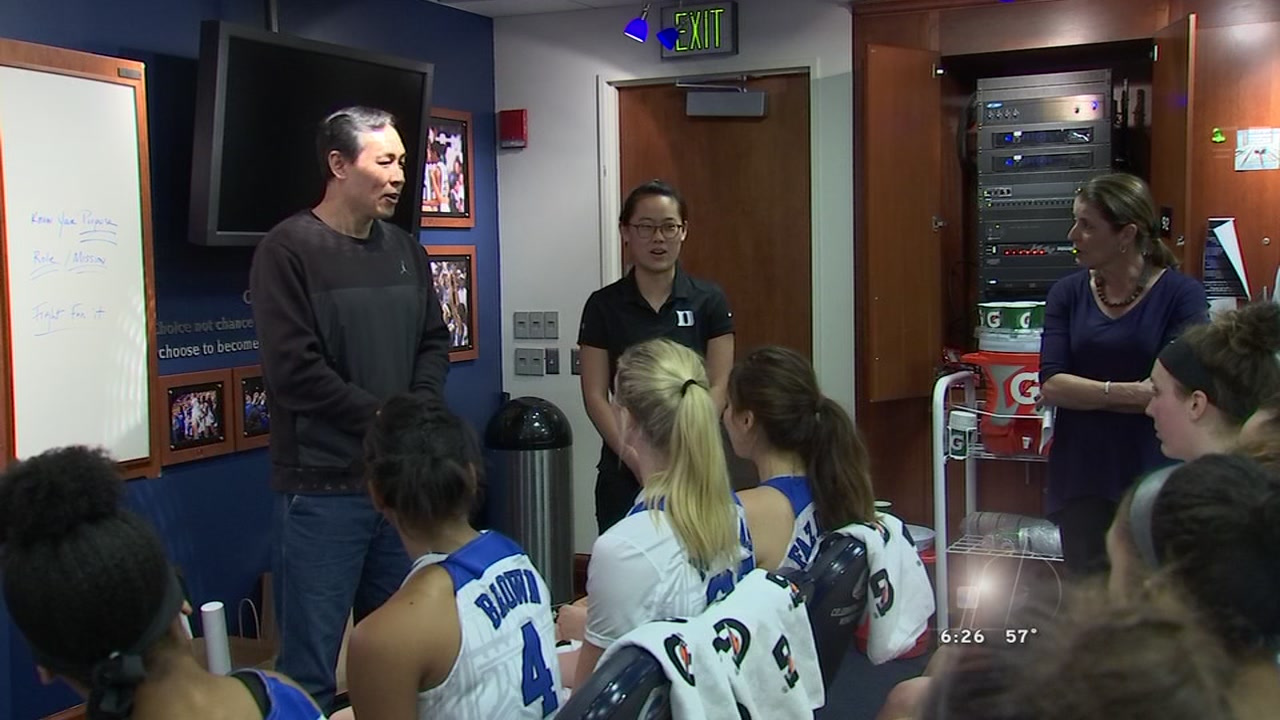 Duke and China basketball teams collaborate