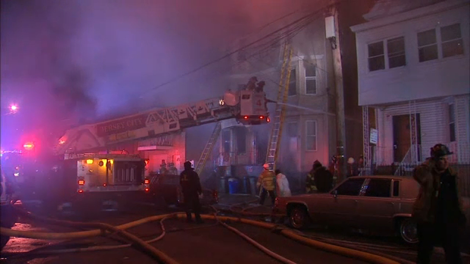 Firefighters revive infant, man critically injured after fire rips