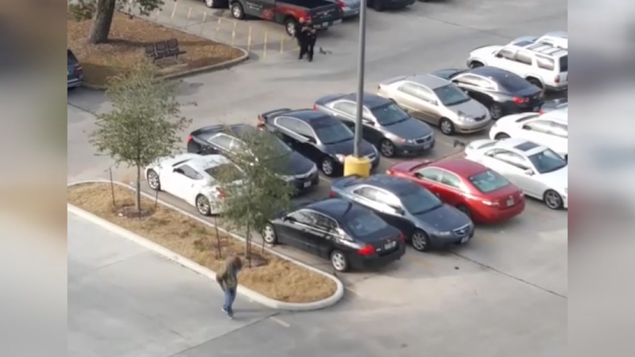Witness captures video as officers close in on armed suspect