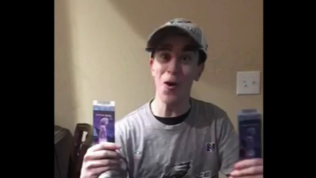 Eagles fan who beat cancer gets Super Bowl tickets - from Vikings fan