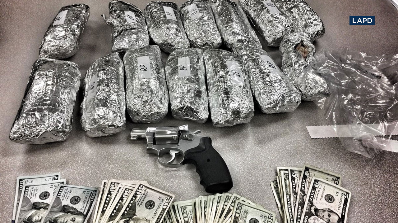 LAPD officers seize meth burritos from driver