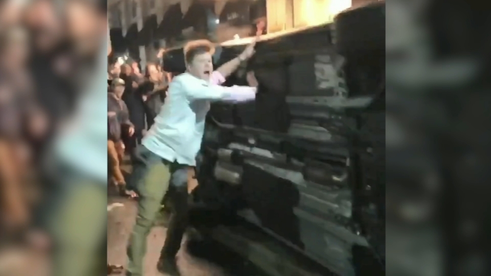 Some Eagles fans cause damage