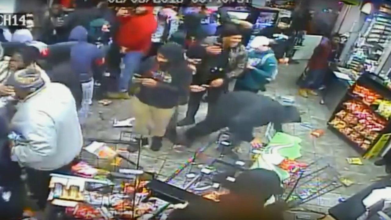 Sunoco Gas Station vandalized after Super Bowl in South Philly
