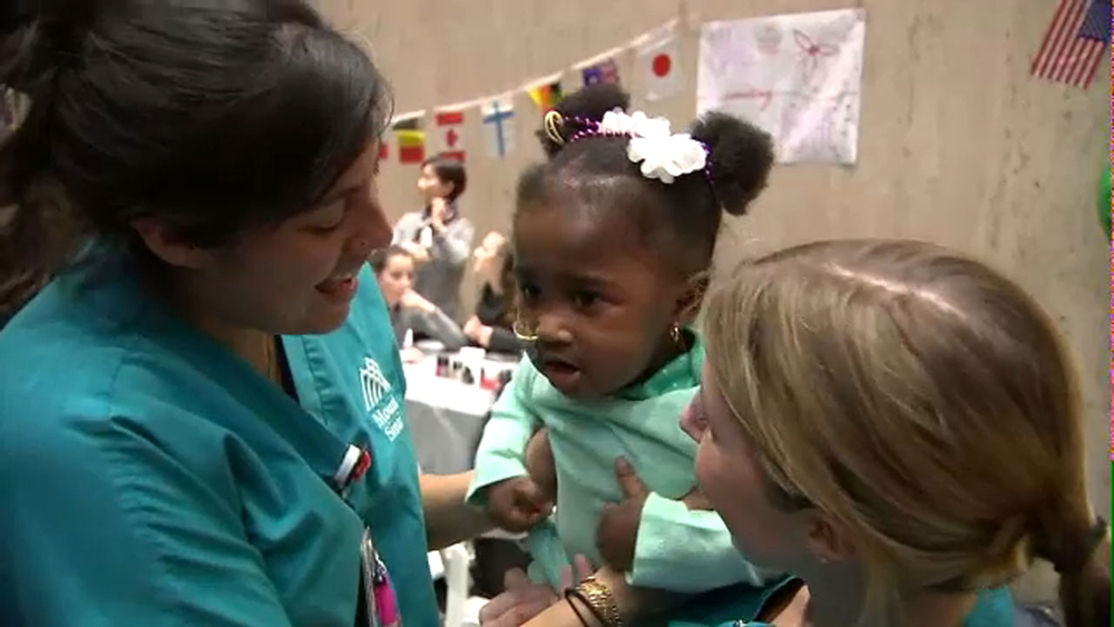 Children reunite with doctors who saved their lives
