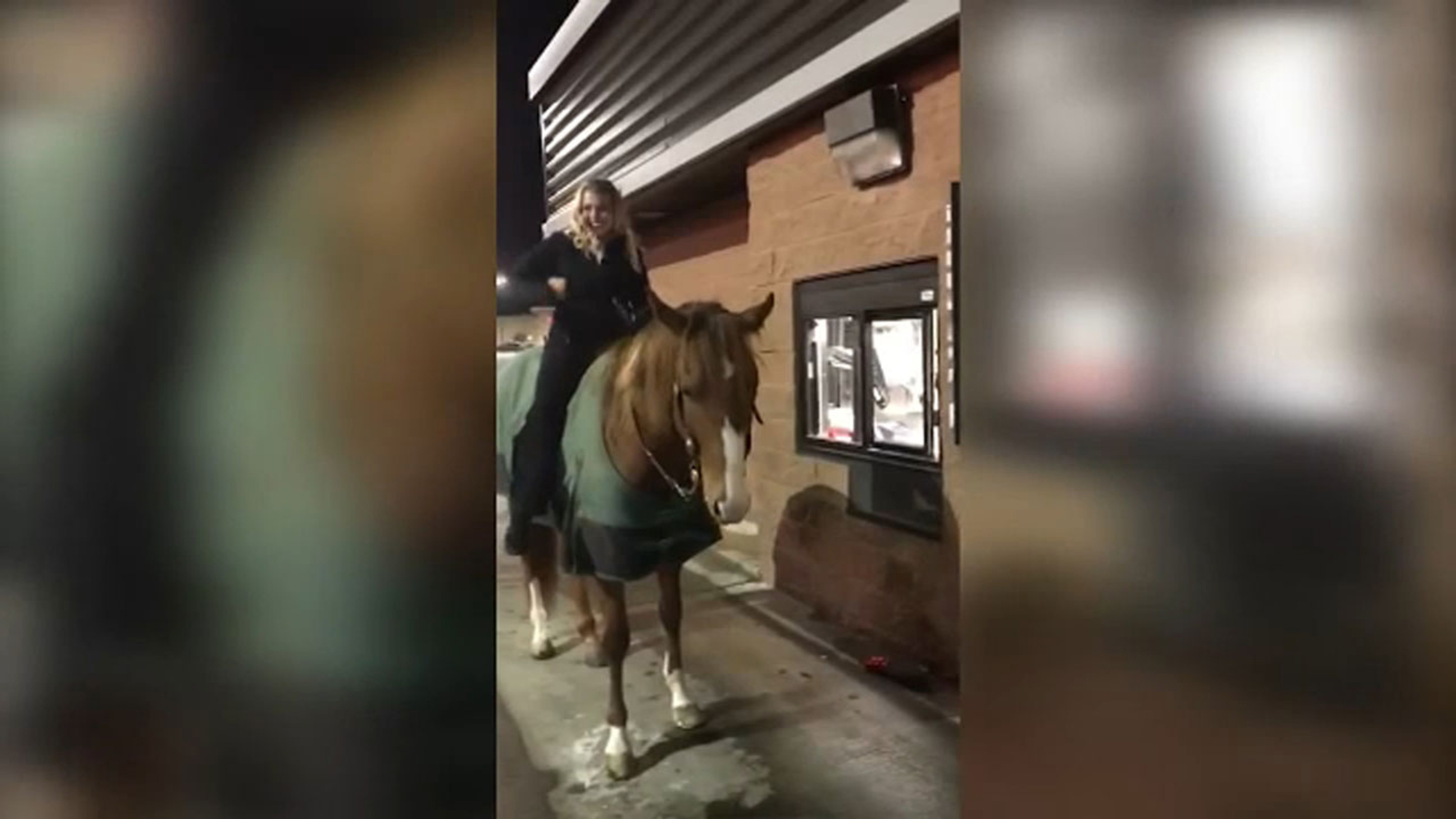 Woman rides horse through Wendy's drivethru to order Frosty in Pennsylvania ABC13 Houston