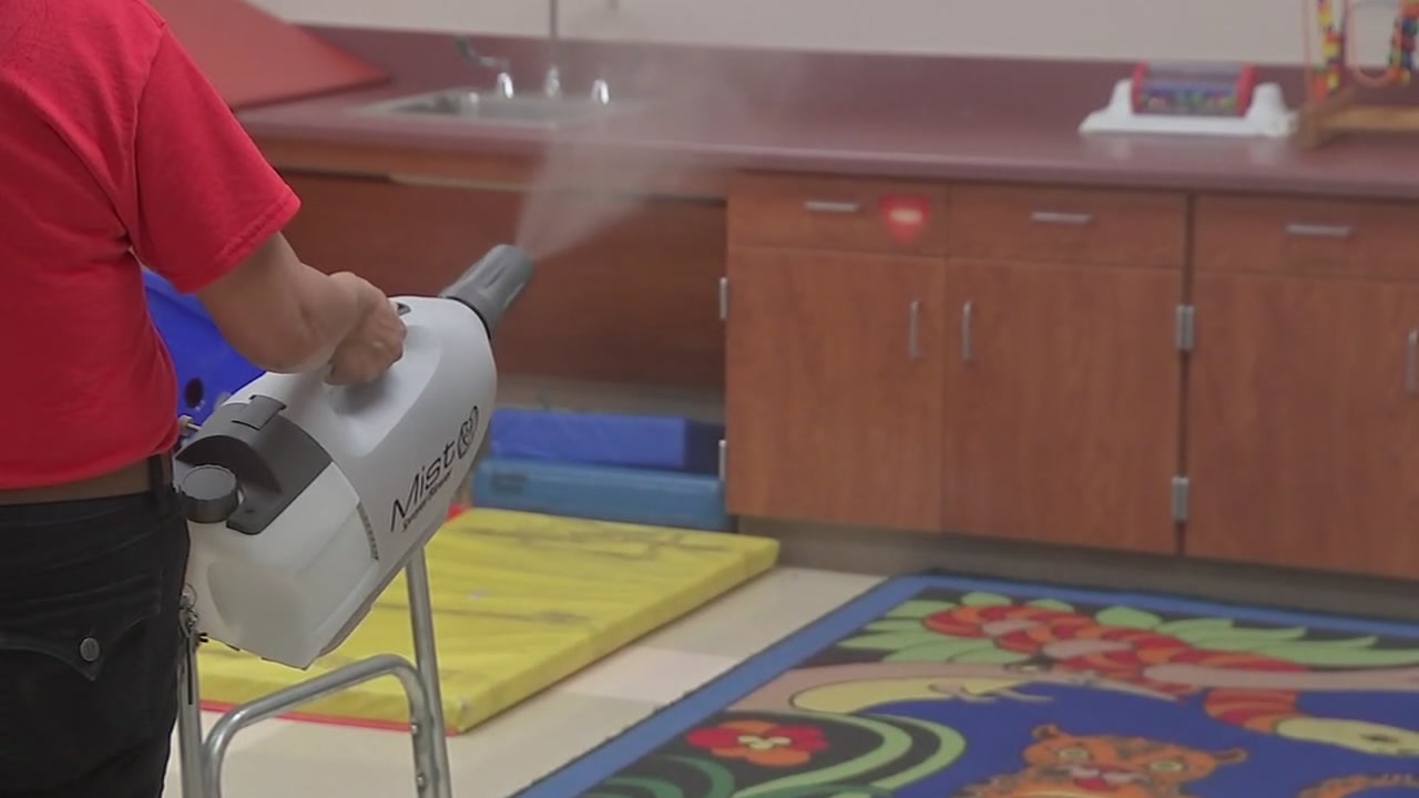 Area school districts using new tools to disinfect buses and classrooms