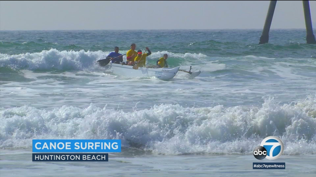 Huntington Beach now offers outrigger canoe surfing