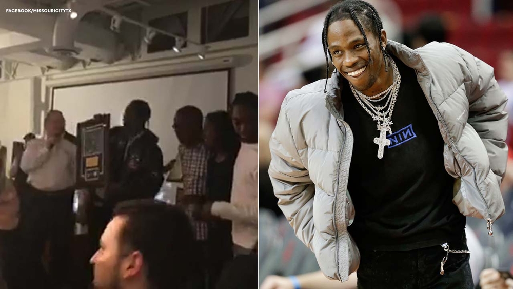 Travis Scott receives the key to the city in Missouri City