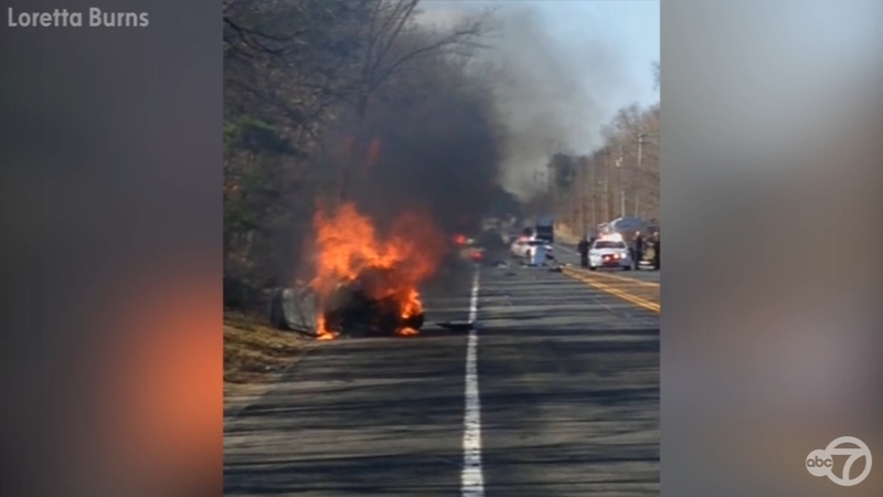 Family And Friend Killed In Fiery Crash Involving Oil Truck Stolen Car In Suffolk County Long Island Abc7 New York