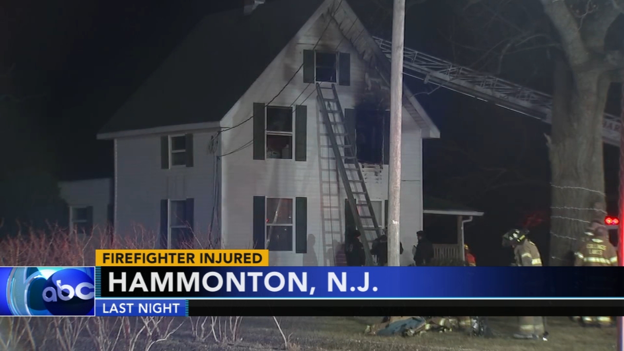 Firefighter injured in Hammonton fire