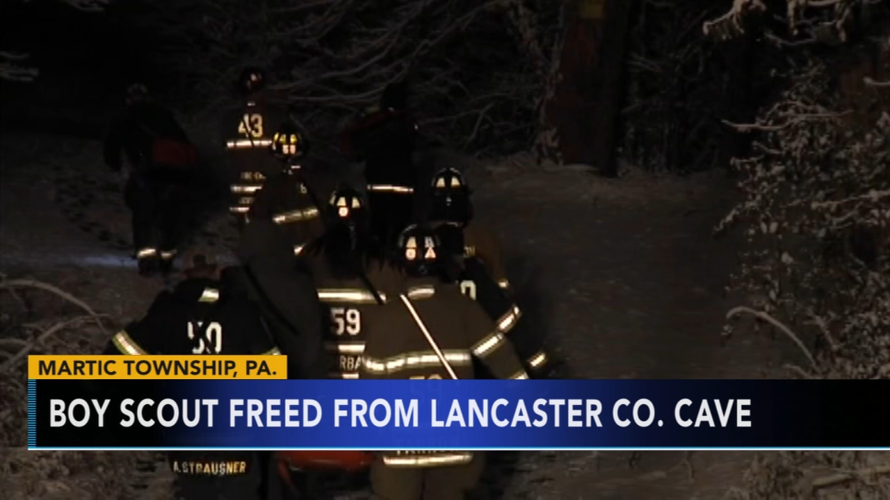 Boy Scout freed from Lancaster County cave