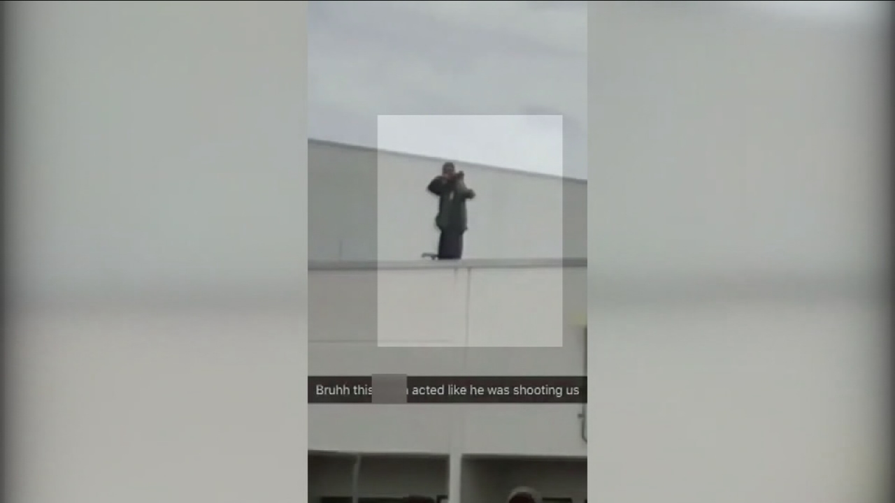 Florida security guard seen on video pretending to point gun at students