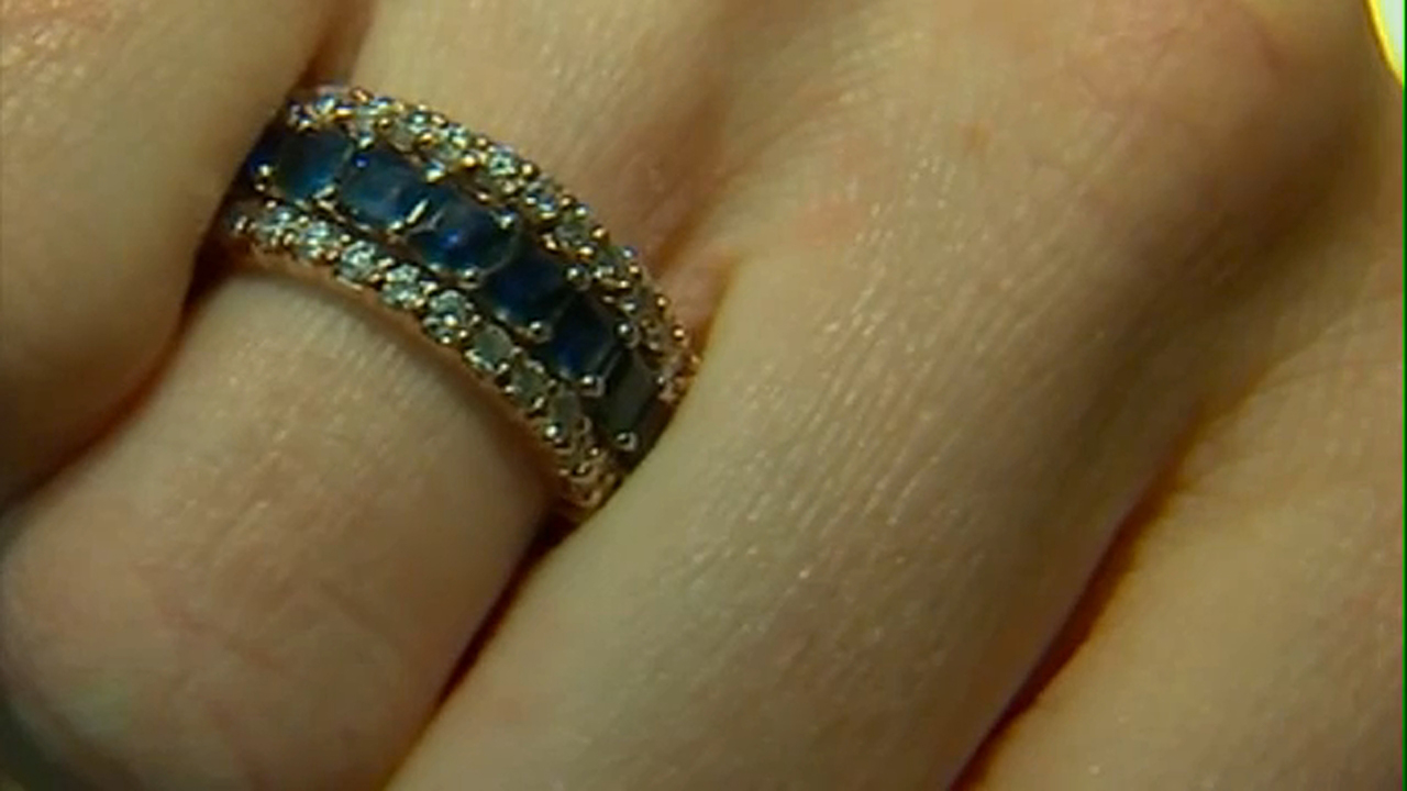 Woman reunited with three lost rings