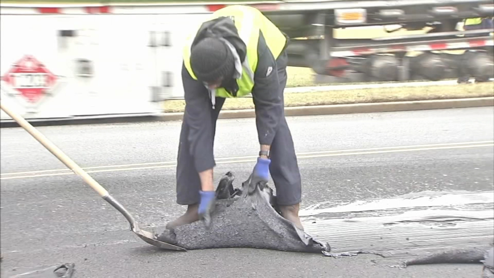 Vehicles damaged after truck spills liquid asphalt onto roads in Gloucester and Salem Counties