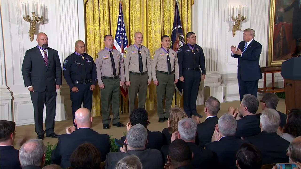 Local law enforcement officers given Medal of Valor
