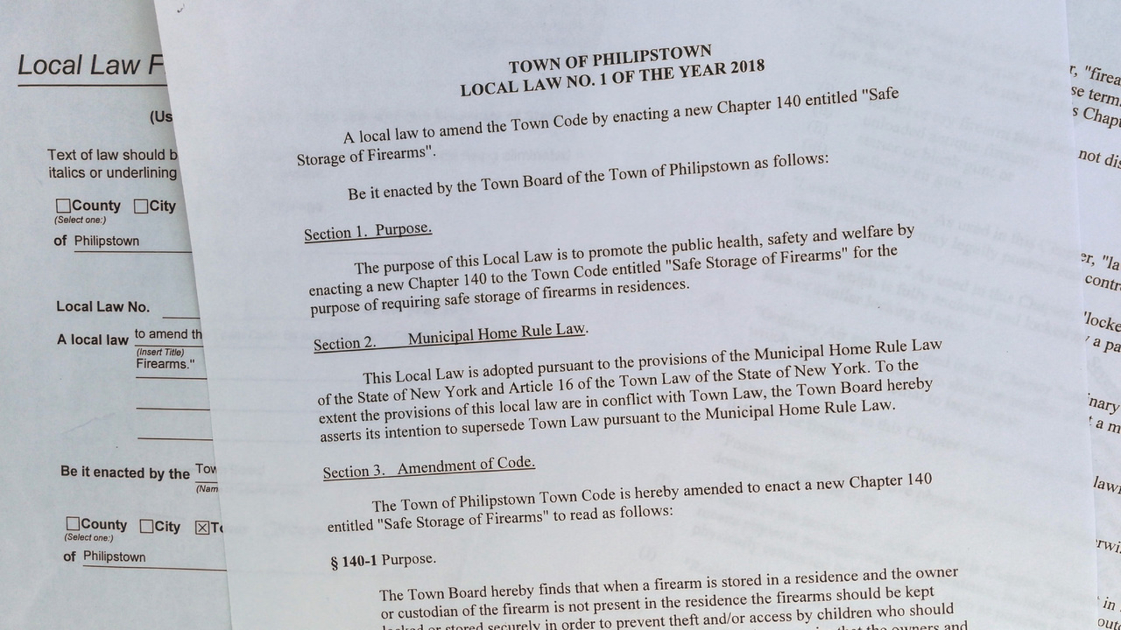 Putnam County town proposes controversial gun storage law ABC7 New York