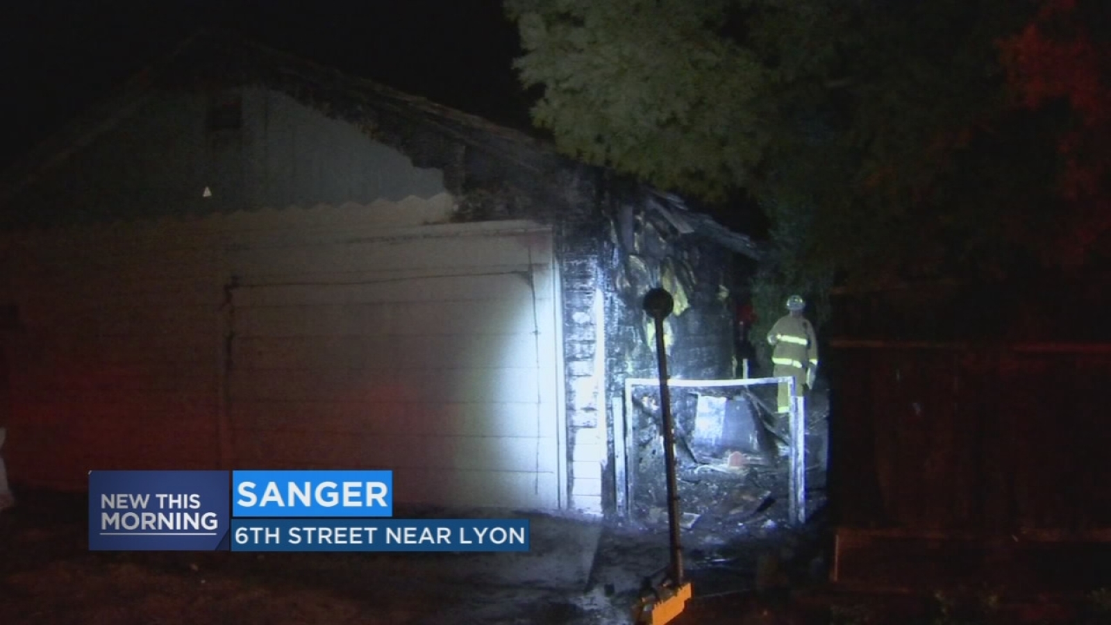 Firefighters battle suspicious garage fire in Sanger ABC30 Fresno