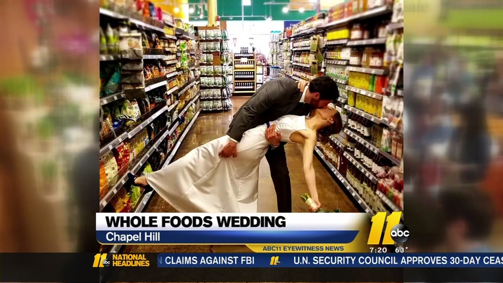 Chapel Hill couple gets married at Whole Foods