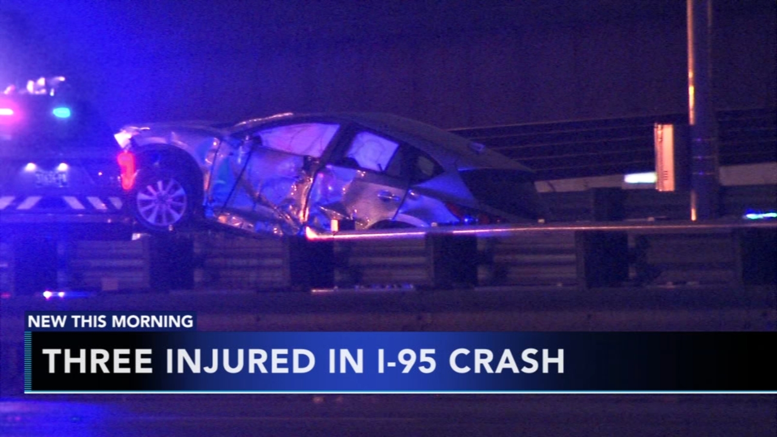 3 injured in i 95 crash near philadelphia international airport 6abc