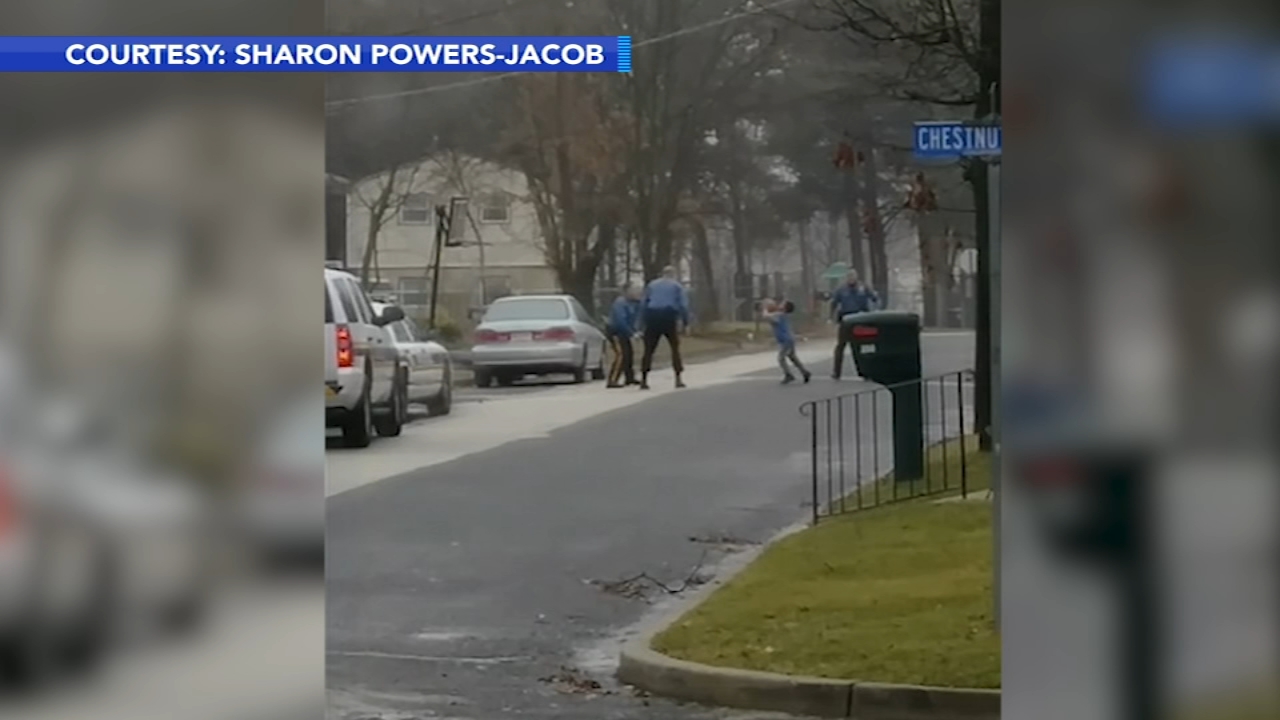 VIDEO: Cops shoot hoops with boy in Berlin Twp.
