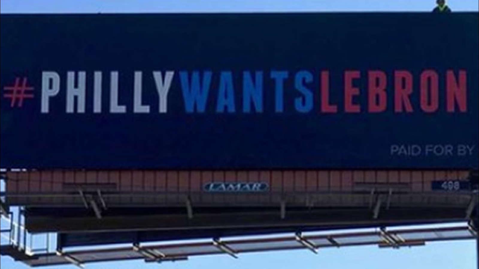 Three billboards in Cleveland, Ohio, bought to entice LeBron James