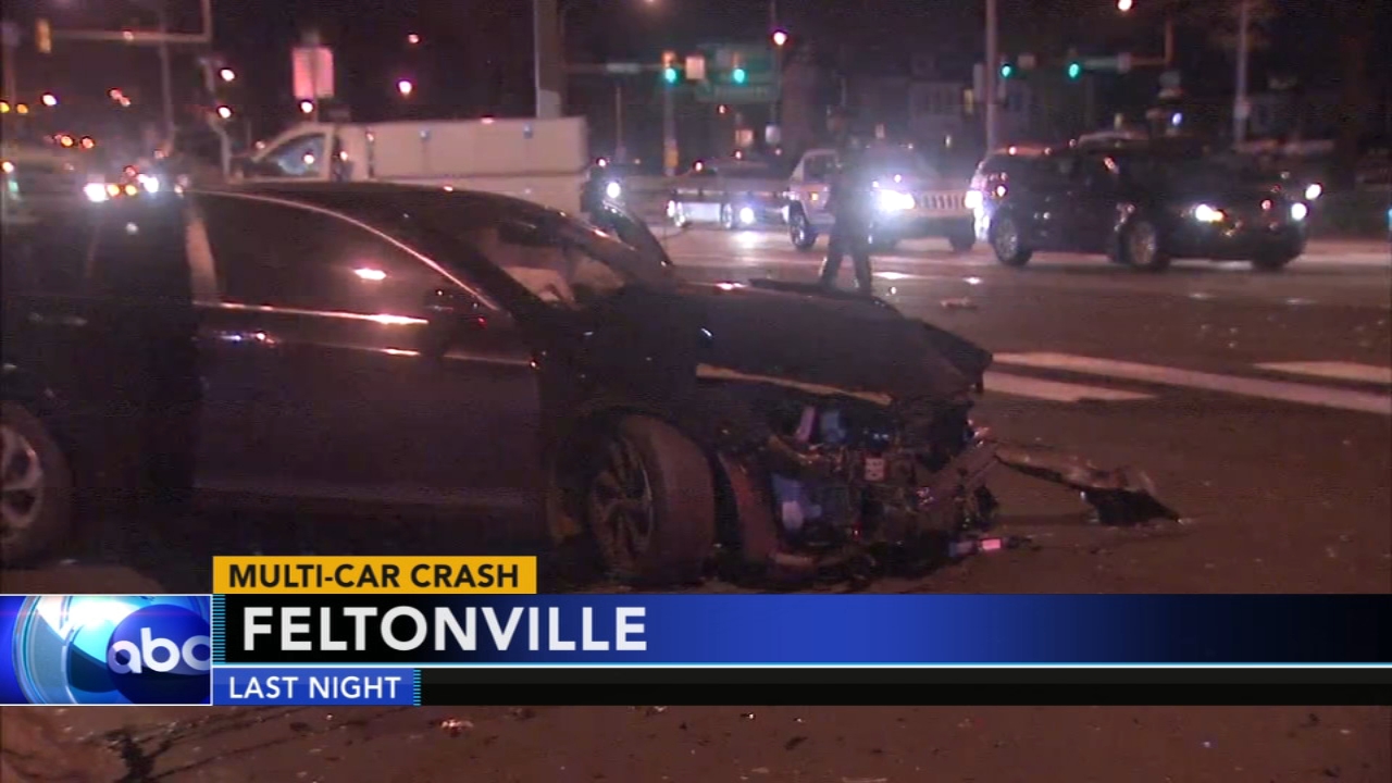 Multi-vehicle crash on Roosevelt Boulevard