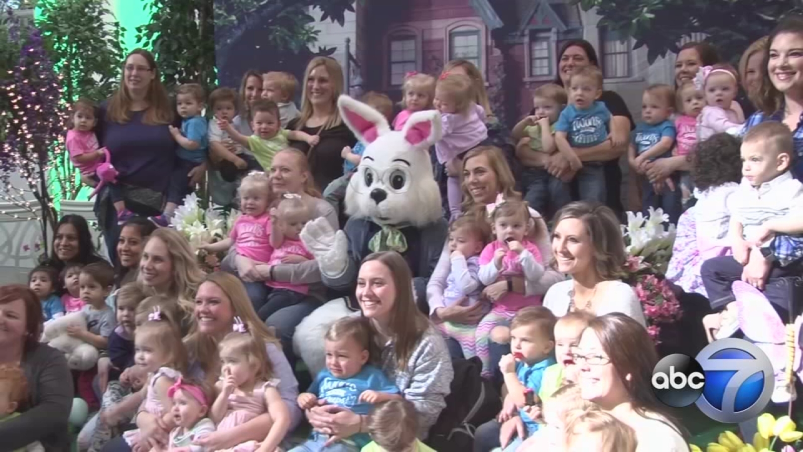 18 sets of twins pose with Easter Bunny ABC13 Houston