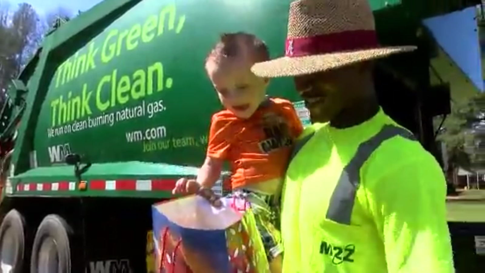 He 'doesn't see color' Child makes adorable bond with garbage truck