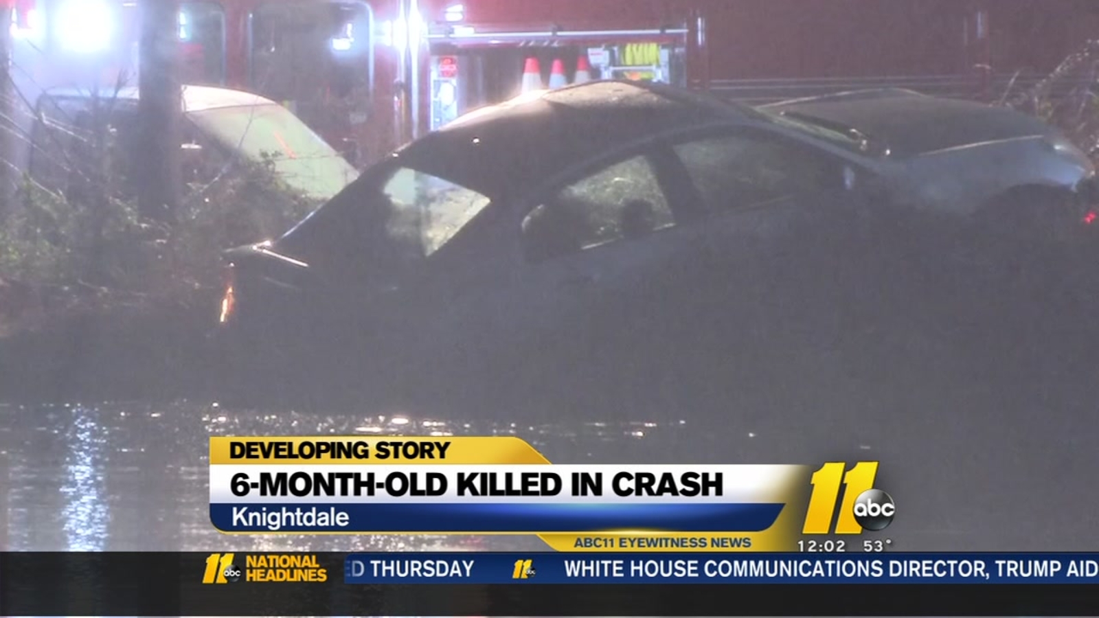 6monthold pulled from submerged car in Knightdale dies; charges pending on mother ABC11