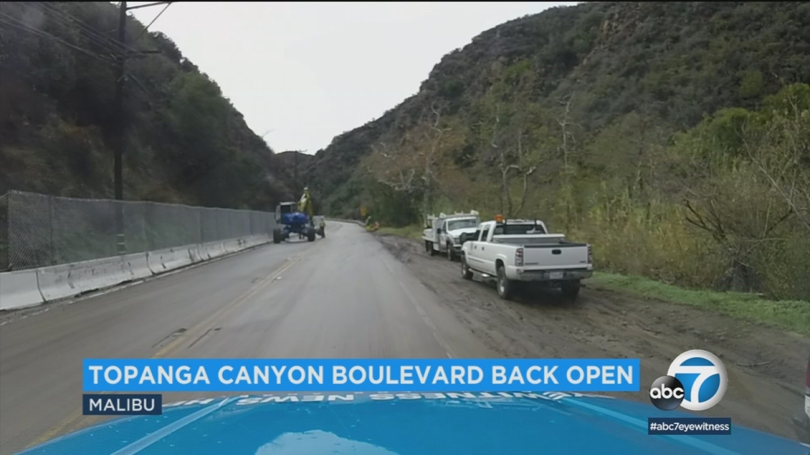 Topanga Canyon Boulevard back open in Malibu after mudslide ABC7 Los